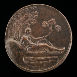 Bembo ved siden af en strøm [omvendt], sandsynligvis 1532.