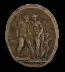 Neptun, Amphitrite og Amor.