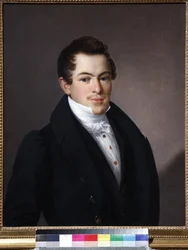 Portræt af N.P. Naumov (Naumov) - Vasily Andreevich Tropinin (1776-1857). Olie på lærred