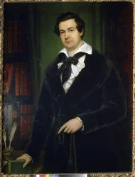 Portræt af skuespilleren Vasily Andreevich Karatigin (1802-1853) af Tropinin, Vasili Andreevich (1776-1857)