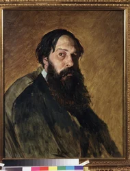 Portræt af kunstneren Alexei Savrasov (Savrasov) (1830-1897). Maleri af Vasili (Vasili) Grigoryevich Perov (1834-1882), olie på lærred. 1800-tallet russisk kunst. Statens Tretyakov-galleri, Moskva.