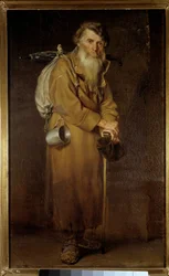 Vagabonden. Maleri af Vasily (Vasily) Perov (1833-1882)