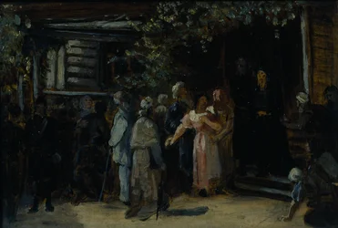 Besøger en eremit, 1870