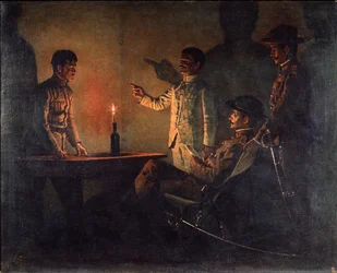 Forhør af en desertør, ca. 1901-1902