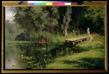 Den tilgroede Dam, 1880