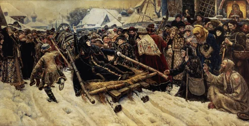 Henrettelsen af bojarkvinden Pajaritar Morozova (d. 1675), 1887