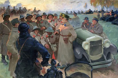 Kliment Voroshilov (1881-1969) han Manøvrer