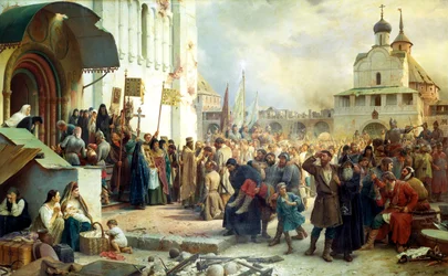Belejringen af Treenigheden Sergius Lavra i Sergiev Posad, 1891.