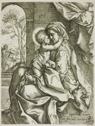 Madonna og barn med Sankt Josef