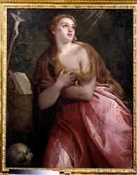 Madeleine Penitent Painting by Paolo Veronesedani