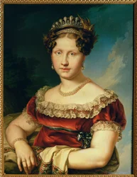 Infanta Louisa Carlotta af de to Sicilier, datter af Francisco I af de to Sicilier (maleri på lærred)