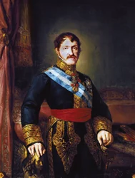 Portræt af Don Carlos Maria Isidro de Bourbon (Bourbon) (1788-1855), greve af Molina og spædbarn af Spanien, ca. 1833 (olie på lærred)