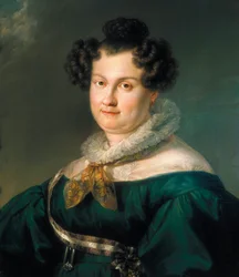 Portræt af Maria Cristina Ferdinand af Bourbon