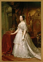 Dronning Isabel II (maleri på lærred)