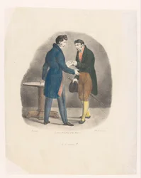 Ung mand modtager et brev Det er godt! (titel på objekt) Et år i en ung mands liv (serietitel) Un an de la vie de jeune homme, histoire veritable (serietitel)