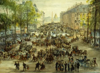 En travl boulevard, 1877