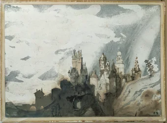 Le gay chateau (pen og lavering)