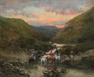 Ravine nær Biskra, 18901900.