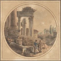 Fantasy View af Forum Romanum, n.d..