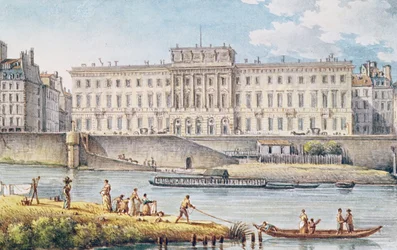 Udsigt over Hotel des Monnaies ved sammenløbet af de to grene af Seinen