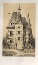 Malerisk arkitektur eller monumenter fra det 15. århundrede. Og XVI. århundreder: Slotte i Frankrig i det XV og XVI århundreder: Pl. 75, La Vicomté (Saône et Loire)