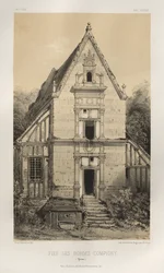 Malerisk arkitektur eller monumenter fra det 15. århundrede. Og XVI. århundreder: Slotte i Frankrig i det XV og XVI århundreder: Pl. 81, FIEf Des Bordes-Compigny (Yonne)