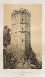 Malerisk arkitektur eller monumenter fra det 15. århundrede. Og XVI. århundreder: Slotte i Frankrig i det XV og XVI århundrede: Pl. 90, Tour de Buffon i Montbard (Côte d