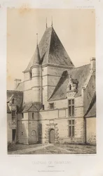 Malerisk arkitektur eller monumenter fra det 15. århundrede. Og XVI. århundreder: Frankrigs slotte i det XV og XVI århundrede: Pl. 93, Château de Cramesnil (Calvados)