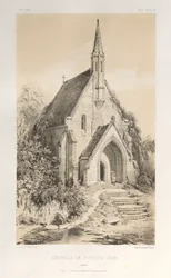 Malerisk arkitektur eller monumenter fra det 15. århundrede. Og XVI. århundreder: Chateaux De France fra det XV og XVI århundreder: Pl.22, Fontaine-Jeans kapel (Loiret)
