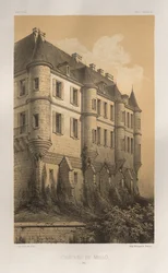 Malerisk arkitektur eller monumenter fra det 15. århundrede. Og XVI. århundreder: Chateaux De France fra det XV og XVI århundreder: Pl. 35, Château De Mello (Oise)