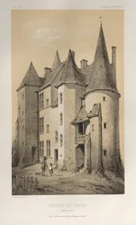 Malerisk arkitektur eller monumenter fra det 15. århundrede. Og XVI. århundreder: Chateaux De France fra det XV og XVI århundrede: Pl. 45 Château De Chassy (Saône et Loire)