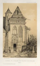 ...Pl.2, Portal for Villiers Sur-Tholon Yonne-kirken, 1860.