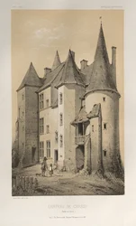 ...pl. 45 Chateau De Chassy Saône et Loire, 1860.