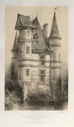 ...pl. 63, Tidligere Manor De La Fosse Saône et Loire, 1860.