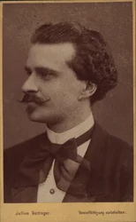 Portræt af komponisten Eduard Strauss 1835-1916, 1874.