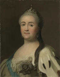 Portræt af kejserinde Catherine II 1729-1796.