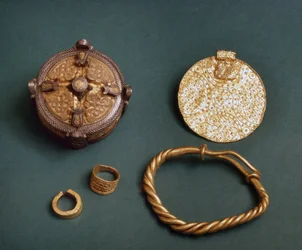 Vikingesmykker fra Gotland, Sverige. 10. århundrede. Stockholm, Historiska Museet