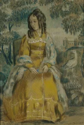 Lady af Tapestry. Portræt af Nadezhda Stanyukovich, 1903
