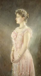 Portræt af kejserinde Alexandra Fyodorovna af Rusland 1872-1918, hustru til zar Nicholas II, 1901