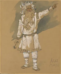 Bedstefar Frost. Kostumedesign til operaen Snow Maiden af N. Rimsky-Korsakov, 1885