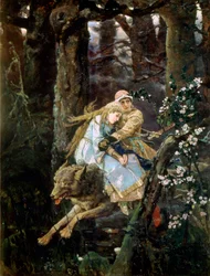 Tsarevich Ivan rider på den grå ulv, 1889