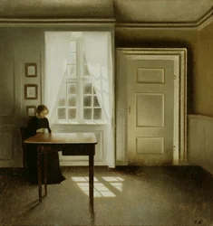 Interiør med en dame, 1901
