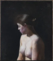 Nøgen kvindelig model