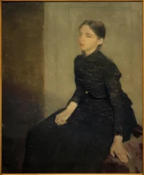 Portræt af en ung pige. Kunstnerens søster, Anna Hammershøi