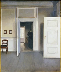 Kvinde i et interiør, Strandgade 30, 1901