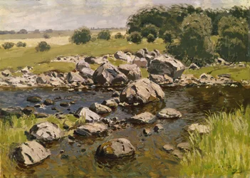 Landskab med sten, ca. 1910