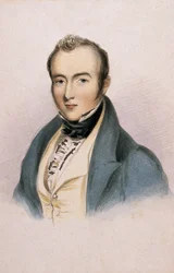 The Late Sir W H MacNaughton, Political Service, ca. 1841 (farve litho)