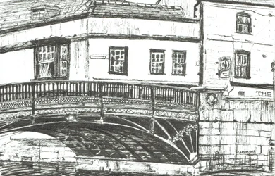 Cambridge, 2008, (Blæk på papir)