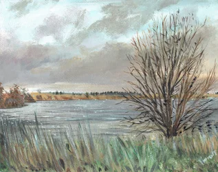 Fannyside Loch, 2009, (akryl på lærred)