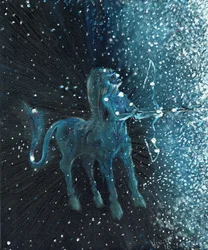 Stjernetegn Skytten, 2016, (olie på lærred)